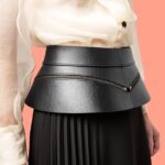 Photo asymmetric skirt